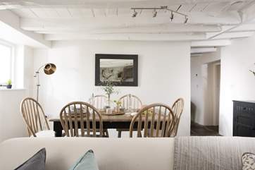 Holiday meals are served up at the dining-table