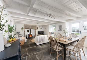 The gentle hues perfectly complement the traditional features throughout.