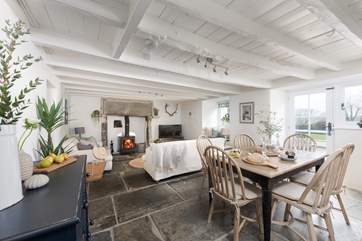The gentle hues perfectly complement the traditional features throughout