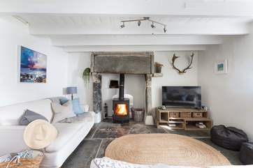 Snuggle up together after a day exploring this beautiful part of Cornwall