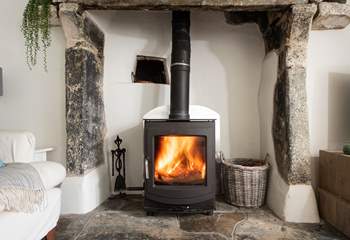 On chillier days the wood-burner will be a most welcoming sight.