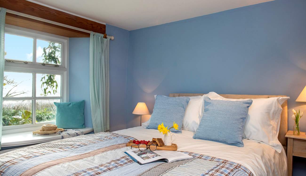 The third bedroom has a double bed and overlooks the front garden.