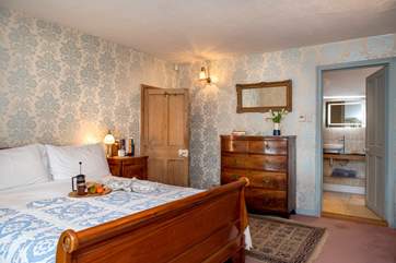 A king-size bed awaits you in bedroom one.