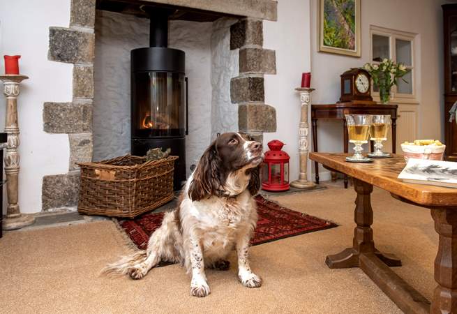 The toasty wood-burner will be a welcome sight on those out-of-season breaks and your four-legged friend is also most welcome to stay.