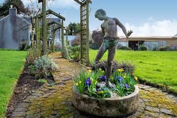 You never know who you might see in the garden!