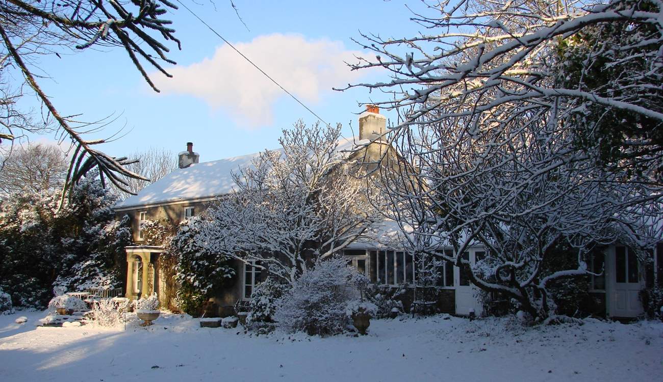 Southleigh in the snow- a perfect year round retreat.