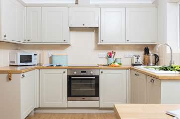 The kitchen is well-designed and has everything you'll need including the all-important dishwasher.