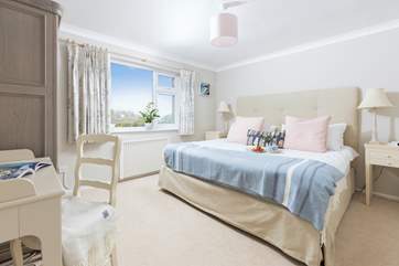 The main bedroom has a super-king bed for a great night's sleep.