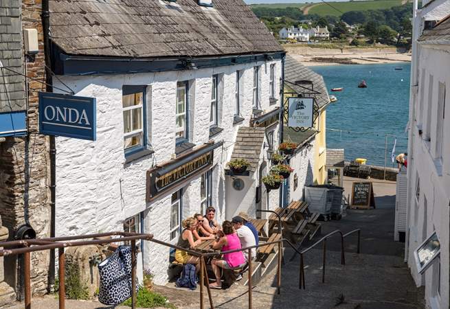 The bustling village of St Mawes is a short drive away.