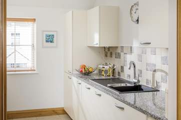 The kitchen has all you will need, including the all-important dishwasher.