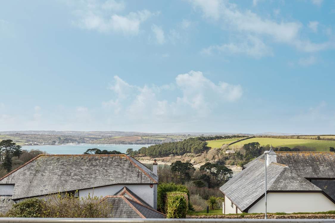 The awe-inspiring views over St Just pool and beyond.