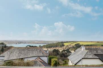 The awe-inspiring views over St Just pool and beyond.