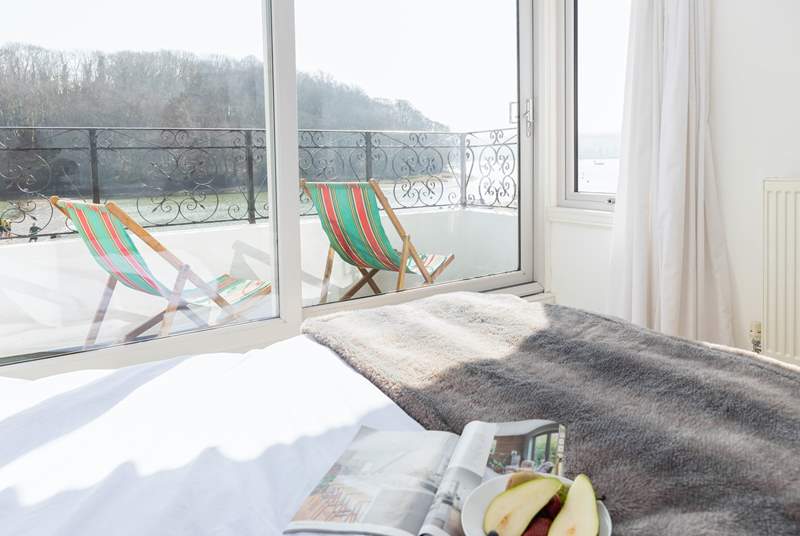 The main bedroom has a fabulous balcony where you can relax from dawn until dusk.