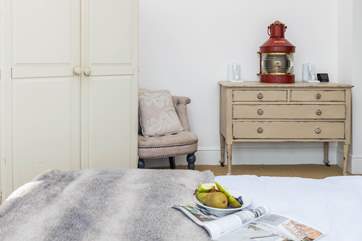 Characterful furnishings in bedroom 1.
