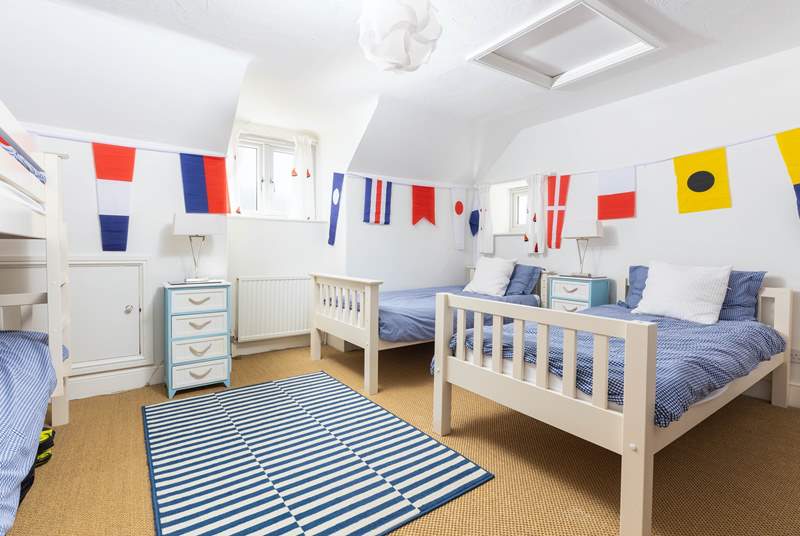 Children will adore bedroom 3 on the second floor with twin beds and bunk-beds to choose from.