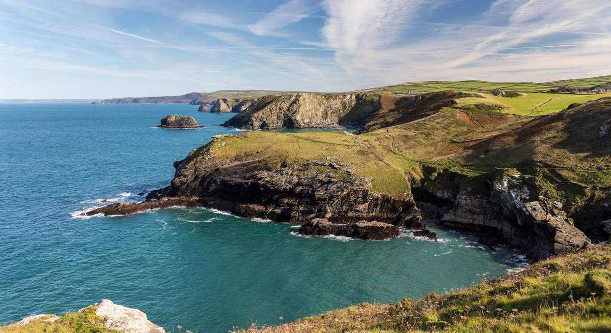 Walkers will love the miles of coast path on the north coast.