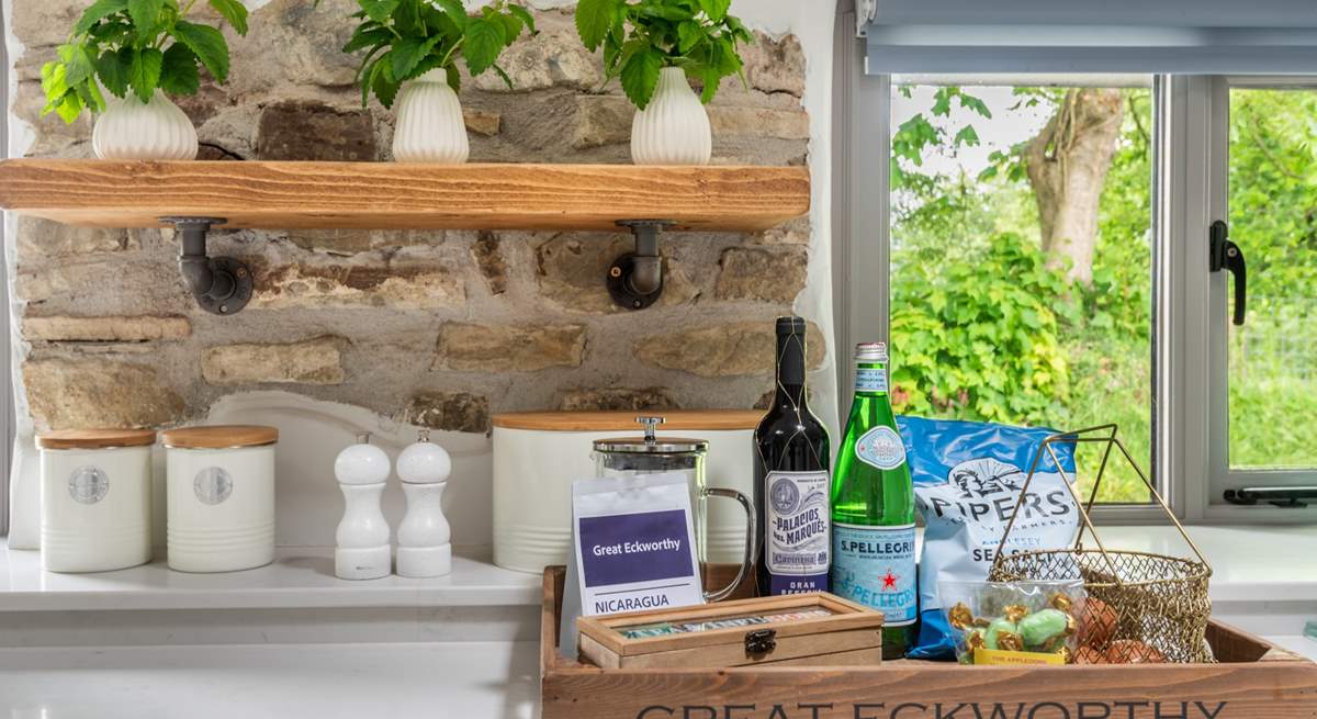 The fabulous welcome hamper.