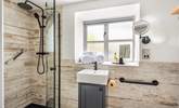 The en suite has a walk-in rainfall shower. - Thumbnail Image