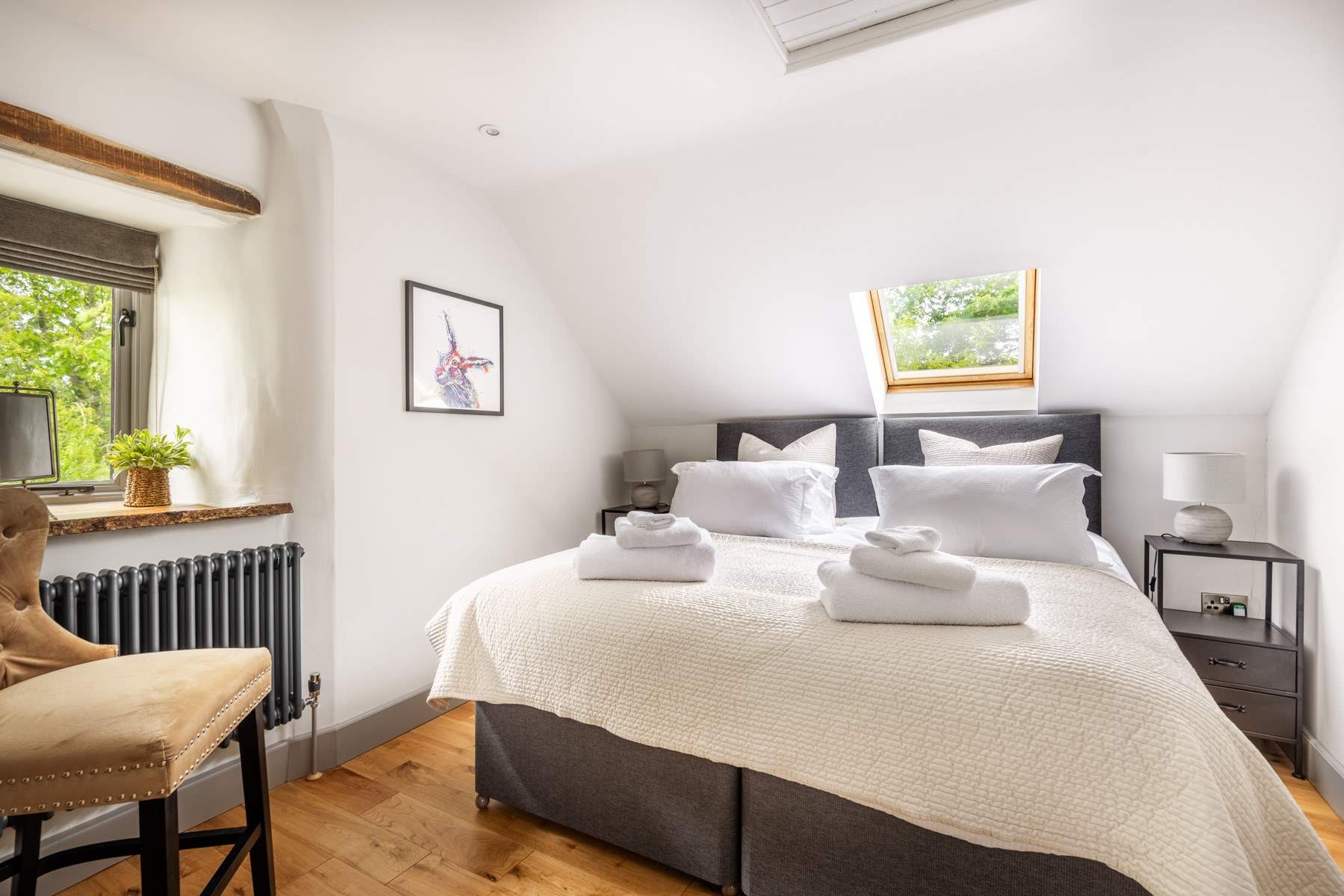 On the first floor, bedroom two can be made as a twin or a super-king double giving you the flexibility to choose.