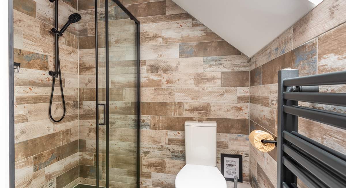 The light and bright en suite shower-room.