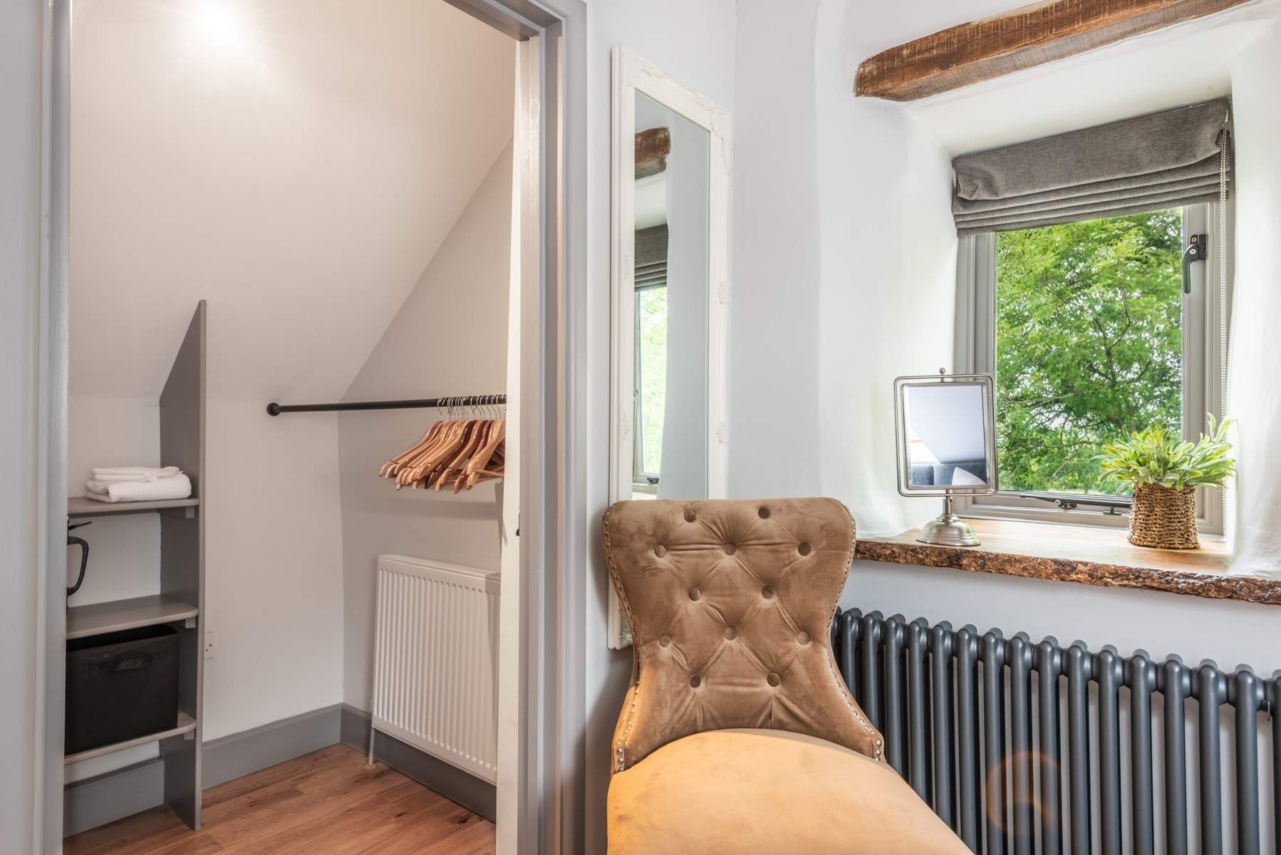 Plenty of storage for your holiday wardrobe.