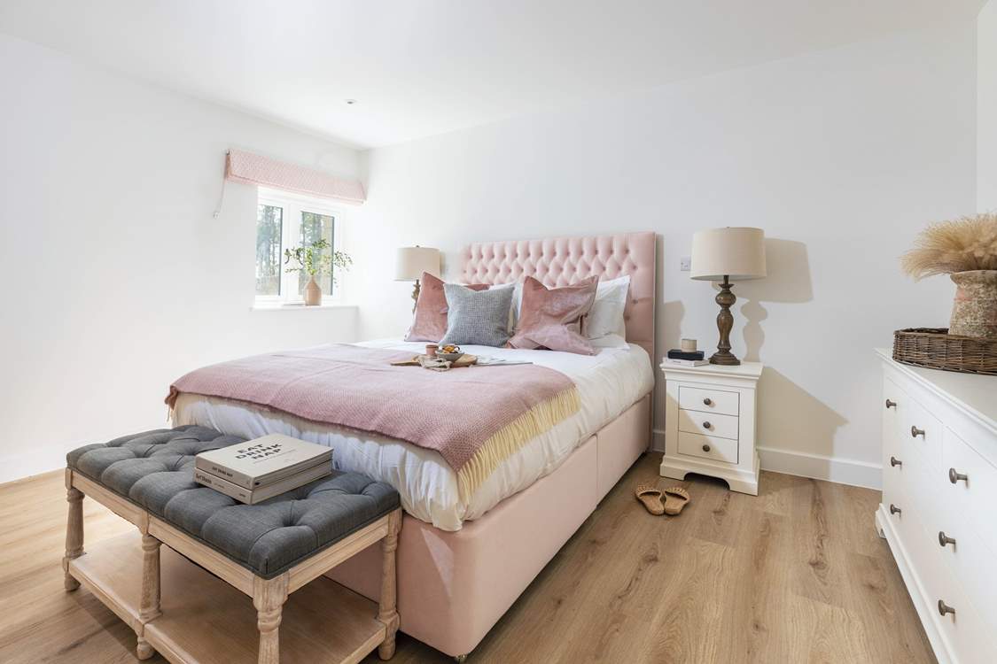 Pretty in pink - what a beautiful bedroom (Bedroom 2).