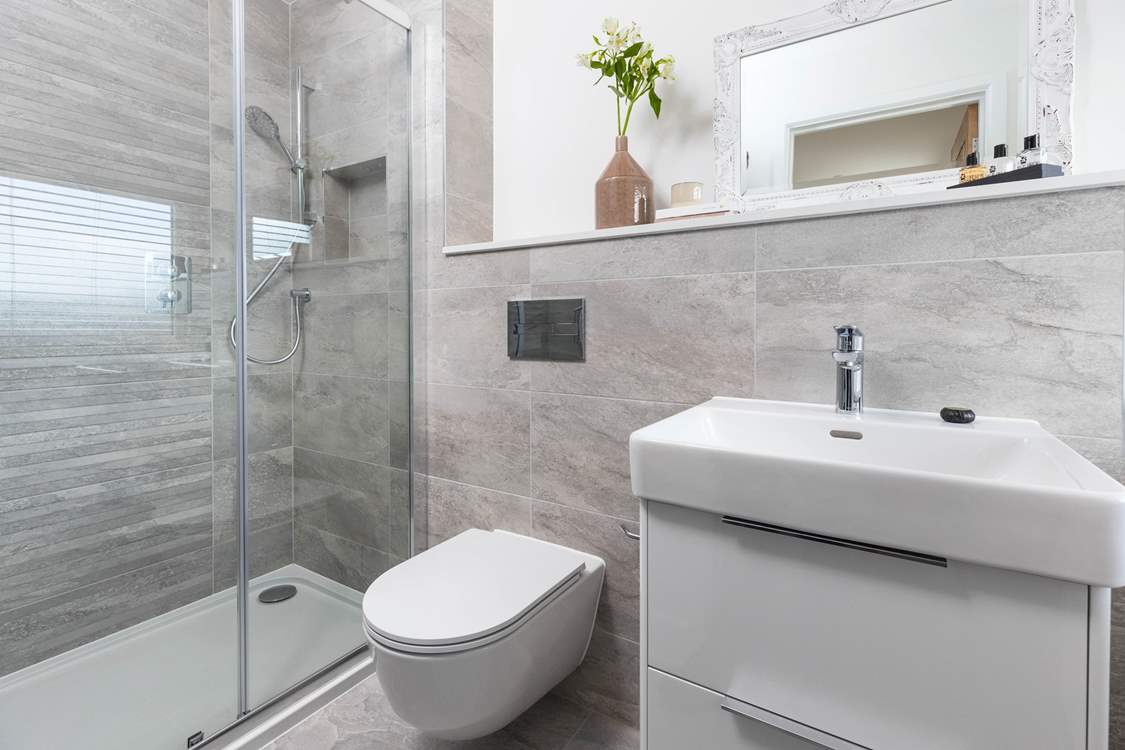 The en-suite shower room for Bedroom 2.