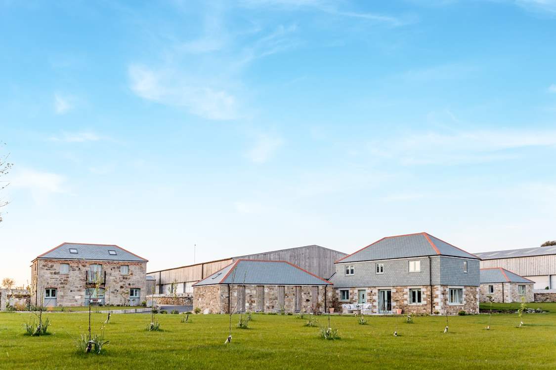 The Old Granary shares this location with two other holiday lets and cattle that are housed in the sheds in winter.