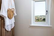 Rolling countryside views from the main bedroom.