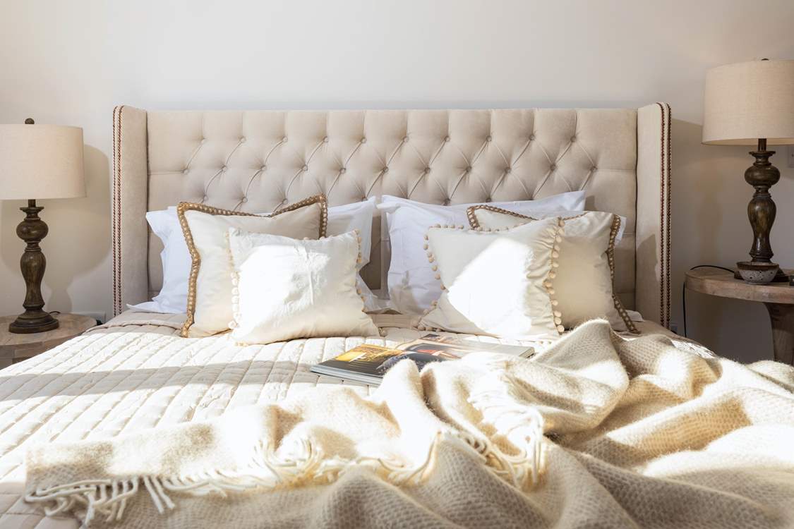 Sink into sumptuous linens.