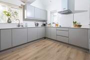 A contemporary kitchen in a classic property.