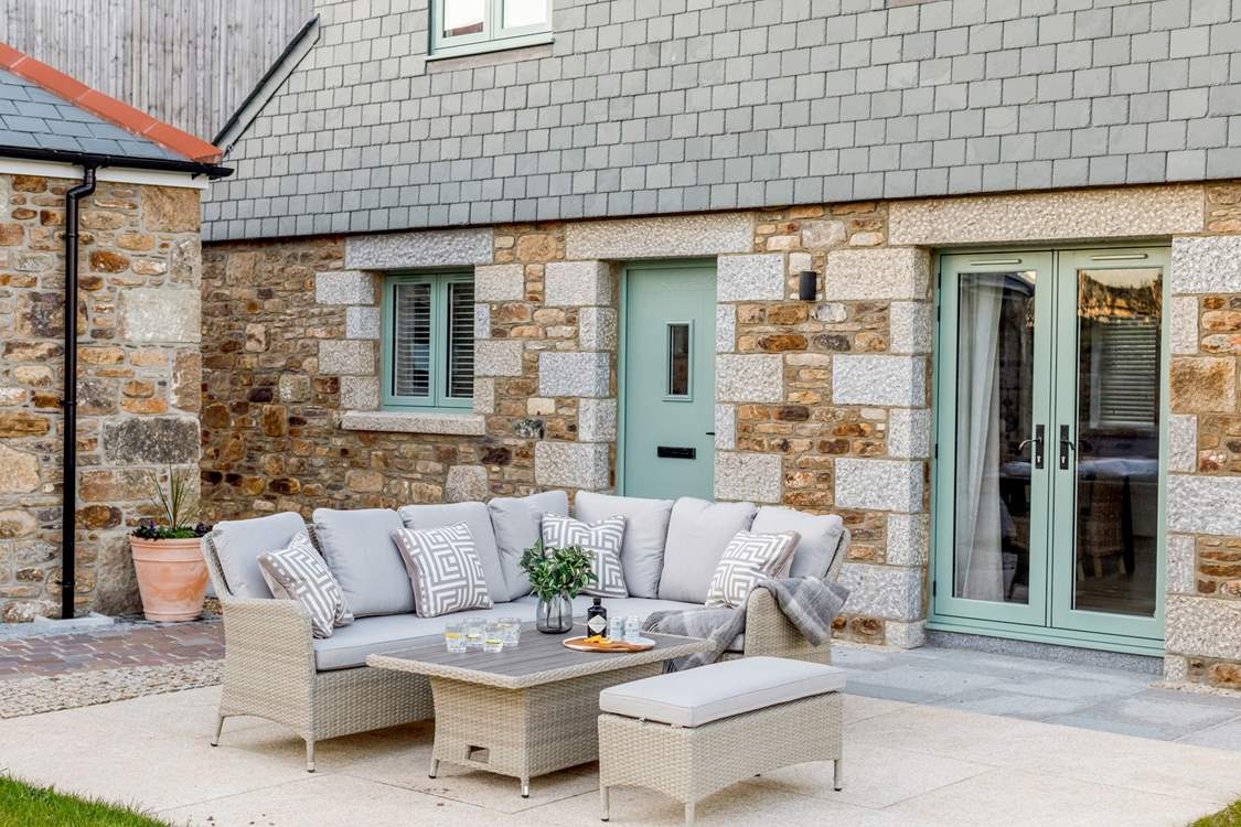 The Old Stables has a south-facing garden and a large patio.