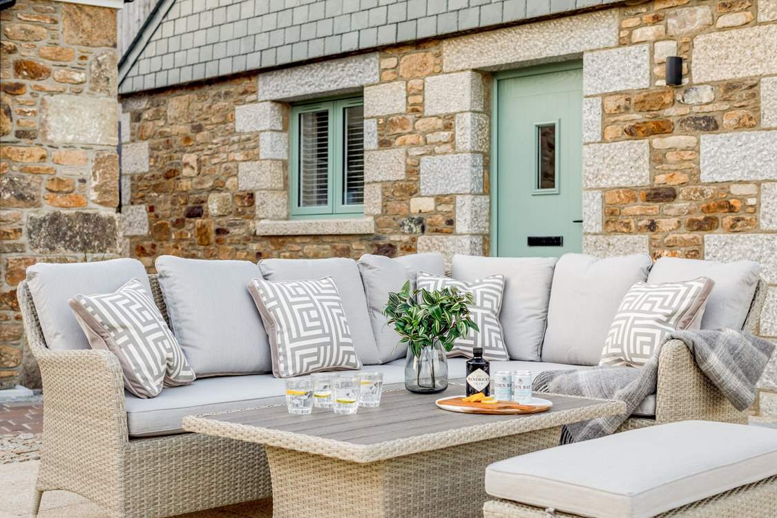 Warm afternoons are best spent relaxing in the garden.