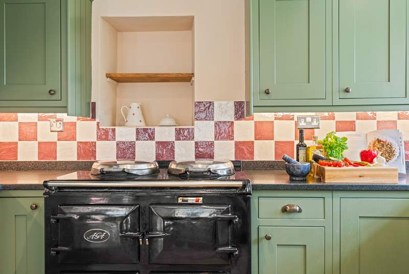 Hone your cooking skills on the electric Aga.