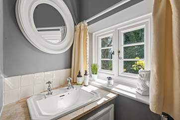 Every window takes in a gorgeous countryside view.