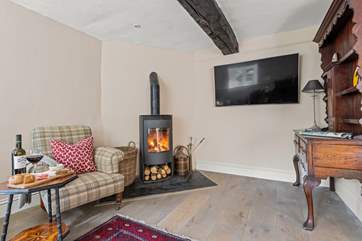 This cosy sitting-area is in the open plan living-room.