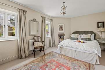 Bedroom 2 on the first floor has a king-size bed and oodles of space.