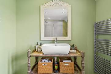 The family shower-room is on the second floor.