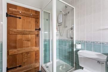 There's also a shower.