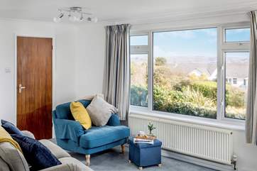 Comfy soft furnishings invite you to relax.