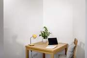 A quiet corner if work calls.