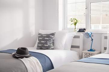 Bedroom Two is a sweet twin room.