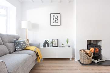 The cosy sitting-room.
