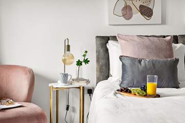 Gorgeous linens for a great night's sleep.