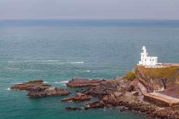 The magnificent lighthouse at Hartland.
