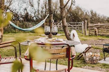 Enjoy a glass of your favourite in the evening sunshine.