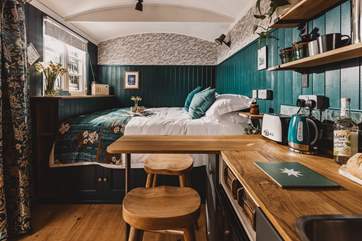 Handcrafted by the owner and perfectly designed to accommodate two.