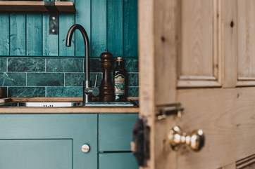 Upcycled materials have been cleverly used throughout.