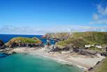 Kynance Cove is breathtaking at any time of the year and is only a short drive away. 