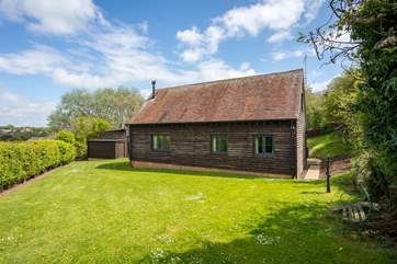 Nine Acres Barn also has a lovely lawned area.